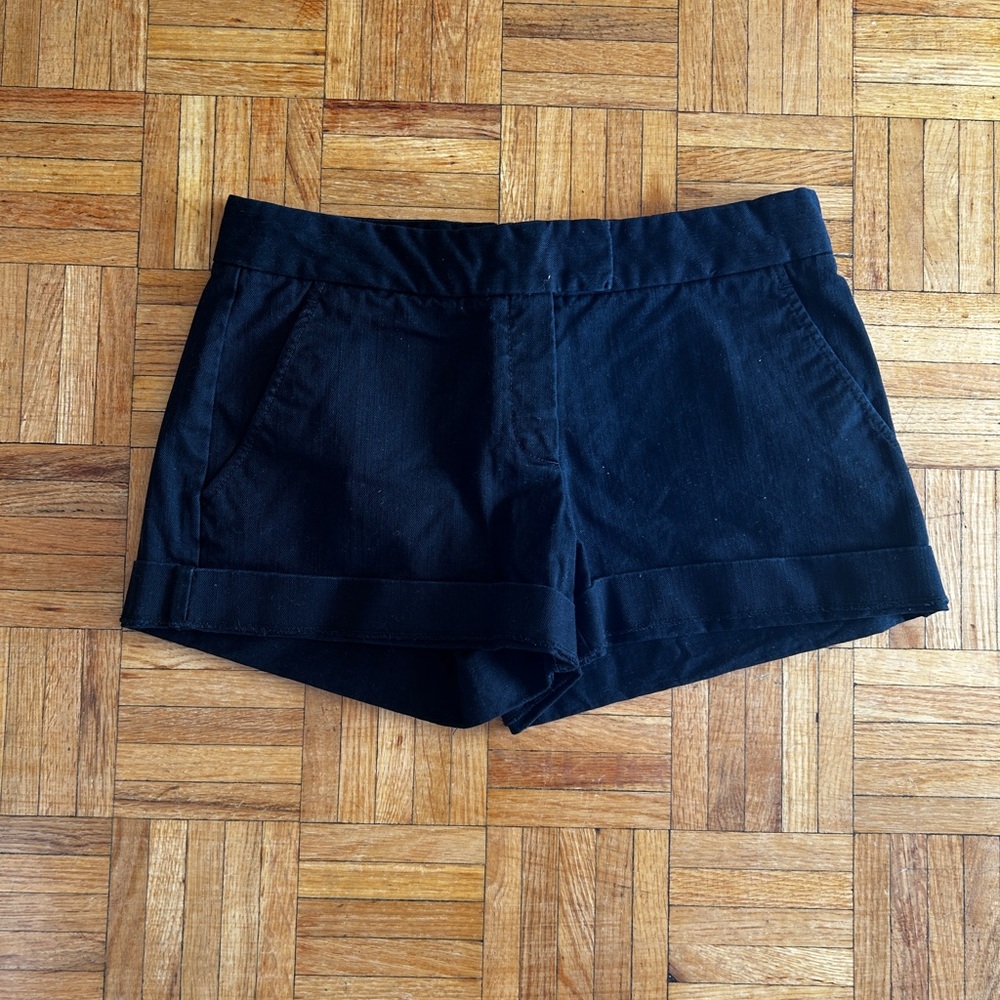 Black Denim Mini Shorts